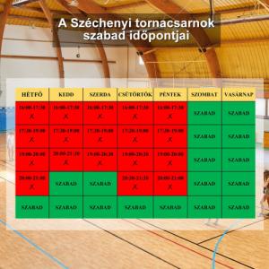 Tornacsarnok bérlési lehetőség